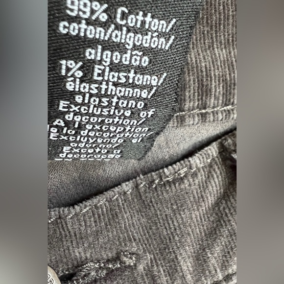 Vintage Calvin Klein Jeans Women’s Grey Corduroy Straight Leg Pants Size 10 EUC - Picture 7 of 7